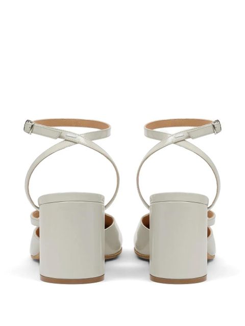 Maison Margiela Tabi cut-out leather pumps - Grey