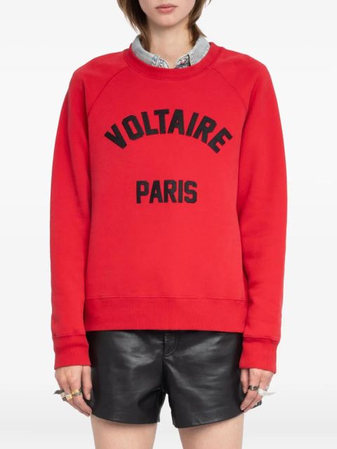 Zadig&Voltaire logo-lettering sweatshirt - Red