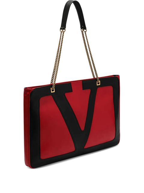 Valentino Garavani medium Viva Superstar nappa-leather tote bag - Red - zdjęcie produktu nr 1