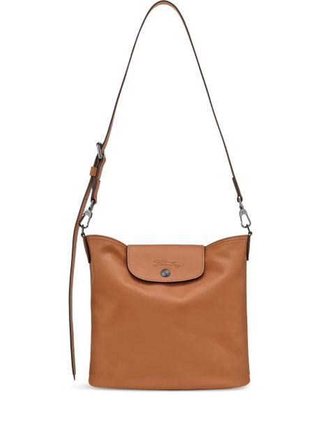 Longchamp medium Le Pliage Xtra leather crossbody bag - Brown - zdjęcie produktu nr 1