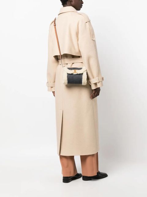 Tod's shearling denim mini bag - Blue - zdjęcie produktu nr 2