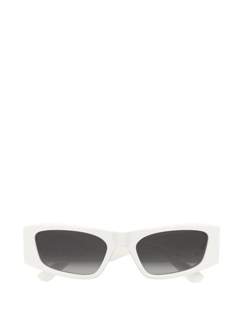 Balenciaga Eyewear rectangle logo sunglasses - White - zdjęcie produktu nr 1