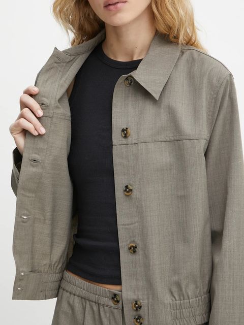 Samsoe Samsoe kurtka z domieszką wełny SAESMELLA