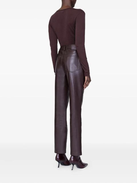 ANINE BING Sylvie long-sleeve T-shirt - Brown