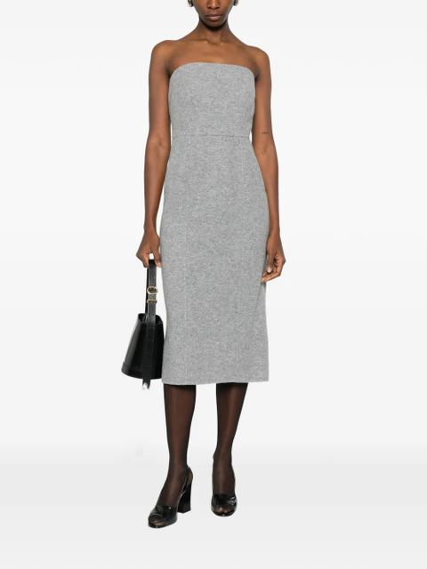 Max Mara strapless midi dress - Grey