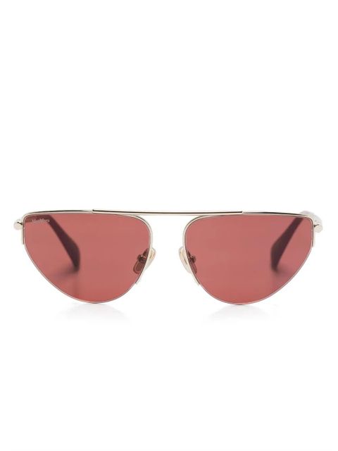 Max Mara Eyewear MM0122 sunglasses - Gold - zdjęcie produktu nr 1