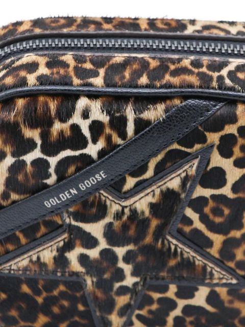 Golden Goose mini star leopard shoulder bag - Neutrals