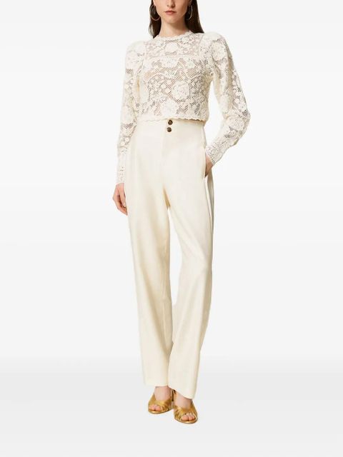 TWINSET crochet sweater - White - zdjęcie produktu nr 2