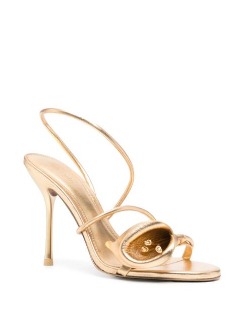Cult Gaia 12mm Cassidy flower sandals - Gold - zdjęcie produktu nr 2