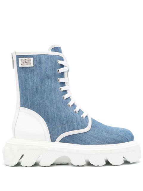 Casadei Generation C denim boots - Blue - zdjęcie produktu nr 1