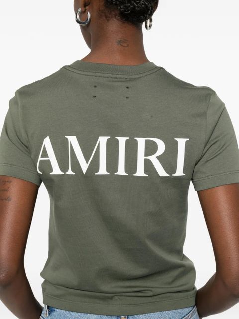 AMIRI logo-detail crew-neck T-shirt - Green