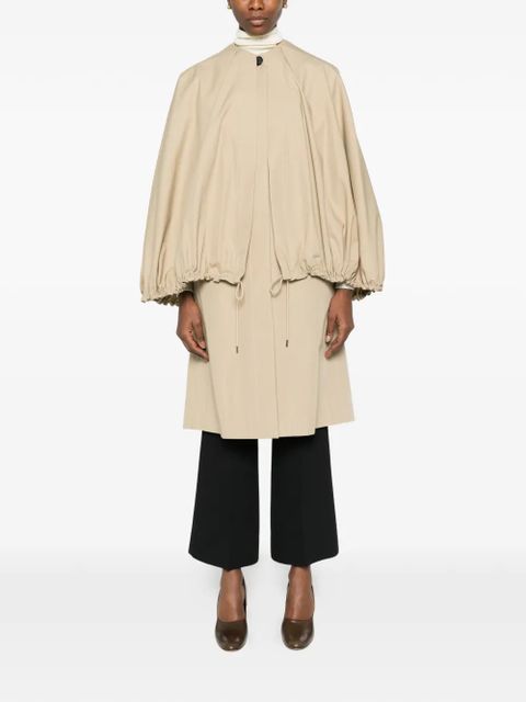 TOTEME detachable-cape coat - Neutrals