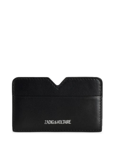 Zadig&Voltaire logo-embroidered card holder - Black - zdjęcie produktu nr 1