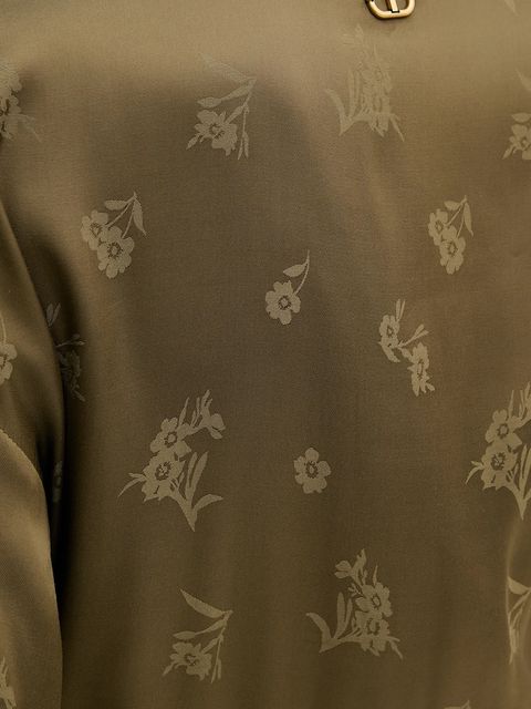 Twinset sukienka kolor zielony mini rozkloszowana 252TT2364