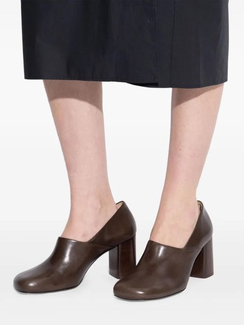 LEMAIRE Anatomic leather pumps - Brown
