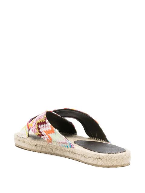 Missoni criss-cross espadrilles - White