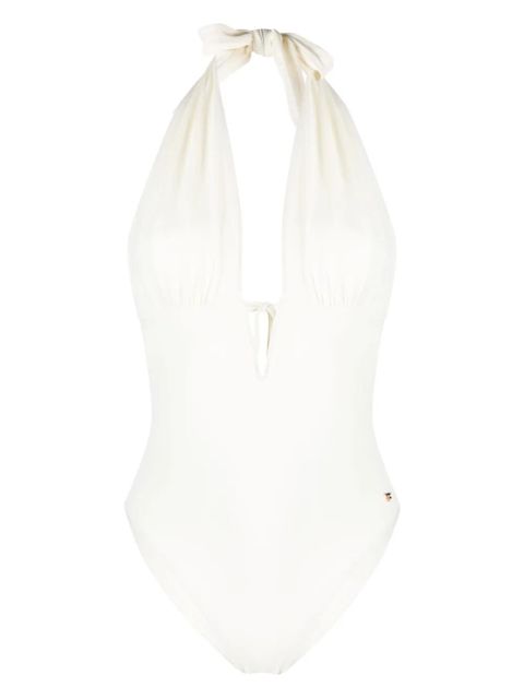 TOM FORD plunging-V-neck swimsuit - White - zdjęcie produktu nr 1