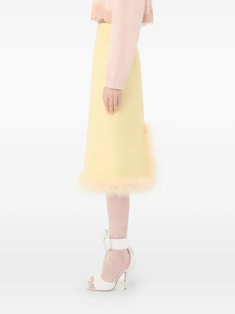 Valentino Garavani Crepe Couture midi skirt - Yellow
