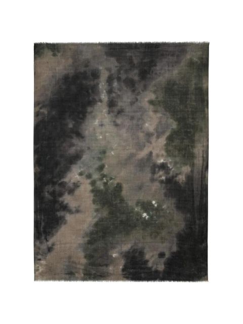 Ba&Sh Sofia tie-dye frayed scarf - Green - zdjęcie produktu nr 1