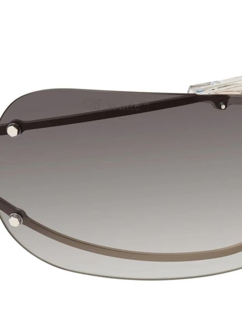Off-White shield-frame sunglasses - Silver