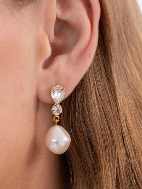 Jennifer Behr Kristina crystal faux-pearl earrings - Gold - zdjęcie produktu nr 2