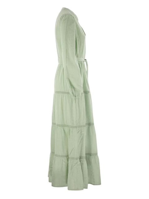 MC2 Saint Barth Leyde long-sleeve maxi dress - Green - zdjęcie produktu nr 2