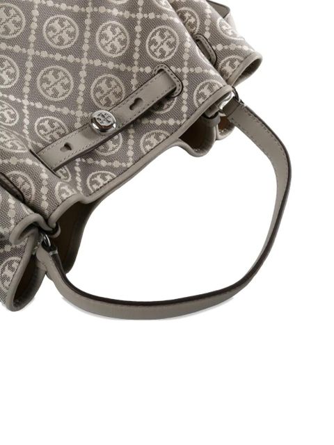 Tory Burch Romy T Monogram bucket bag - Grey