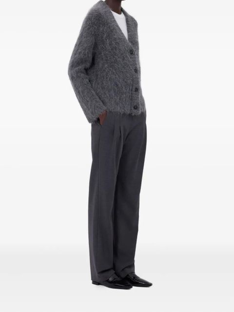 LouLou de Saison LYNN hairy alpaca V-neck cardigan - Grey