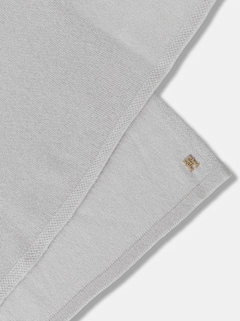 Tommy Hilfiger szalik kaszmirowy damski kolor szary gładki AW0AW17790 - zdjęcie produktu nr 2