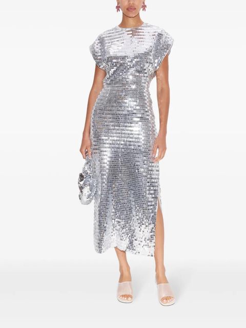 Simon Miller Argan sequin-embellished dress - Silver - zdjęcie produktu nr 2