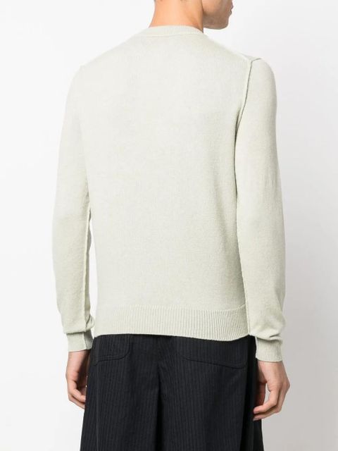 Maison Margiela crew-neck cashmere jumper - Green