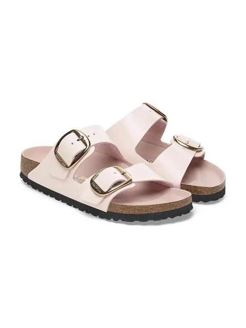 Birkenstock klapki skórzane Arizona Big Buckle damskie kolor różowy 1029392 - zdjęcie produktu nr 2