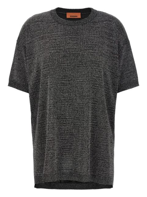 Missoni metalic crew-neck T-shirt - Grey - zdjęcie produktu nr 1