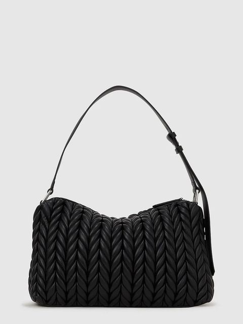 Karl Lagerfeld torebka K/WEAVE kolor czarny A4W30072 - zdjęcie produktu nr 2