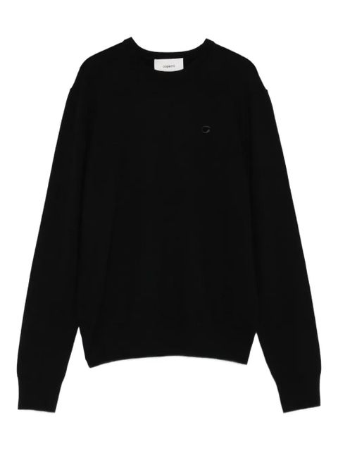 Coperni logo-embroidered wool sweater - Black - zdjęcie produktu nr 1