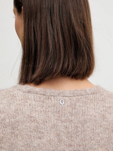 Guess sweter z domieszką wełny KIYOKA damski kolor brązowy W5BR0P Z4302