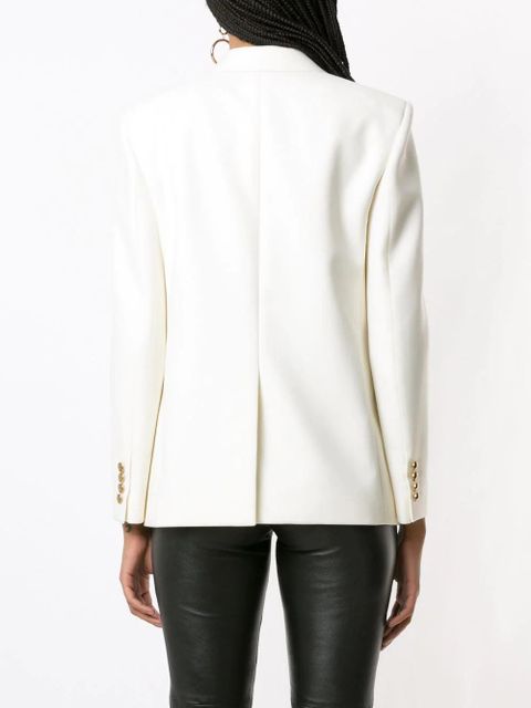 Saint Laurent double-breasted wool blazer - White