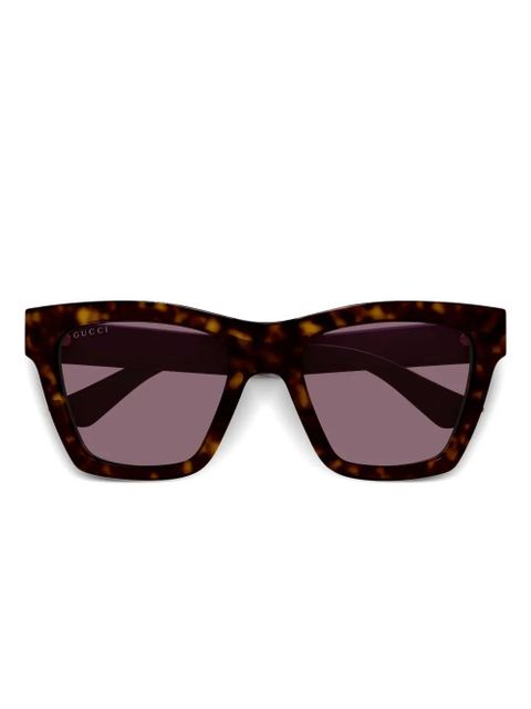 Gucci Eyewear square-frame sunglasses - Brown - zdjęcie produktu nr 1