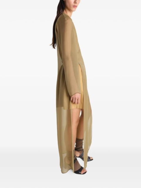 LEMAIRE side-split maxi dress - Neutrals