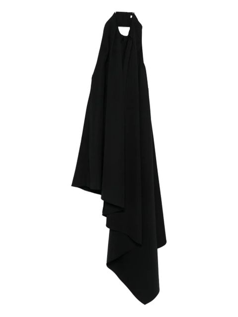 Givenchy asymmetric draped dress - Black