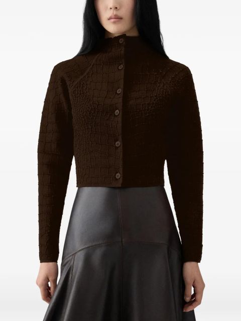 Jacquemus buttoned textured cardigan - Brown