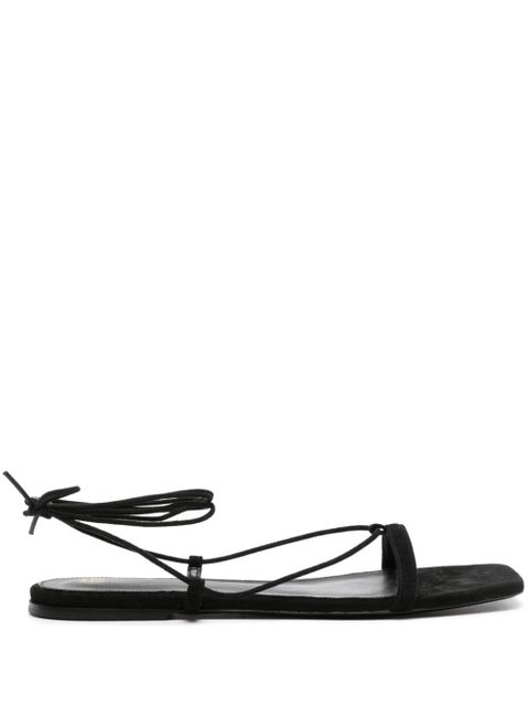 TOTEME tie-fastening suede sandals - Black - zdjęcie produktu nr 1