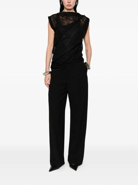 Sportmax lace sleeveless top - Black - zdjęcie produktu nr 2