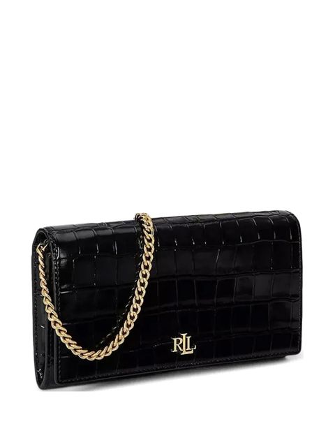 Lauren Ralph Lauren medium Adair II chain-strap croc-effect cross-body bag - Black - zdjęcie produktu nr 1