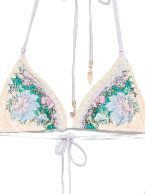 ZIMMERMANN Indra crochet-detail bikini - Neutrals