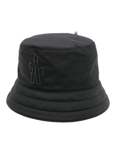 Moncler Grenoble logo-appliqué bucket hat - Black - zdjęcie produktu nr 1