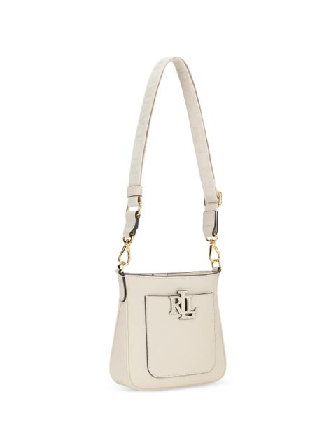Lauren Ralph Lauren cameryn logo-plaque leather cross body bag - Neutrals