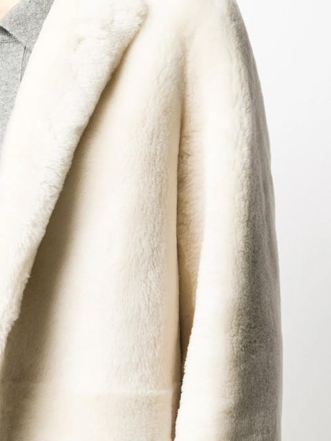 Yves Salomon fitted single-breasted coat - Neutrals - zdjęcie produktu nr 1