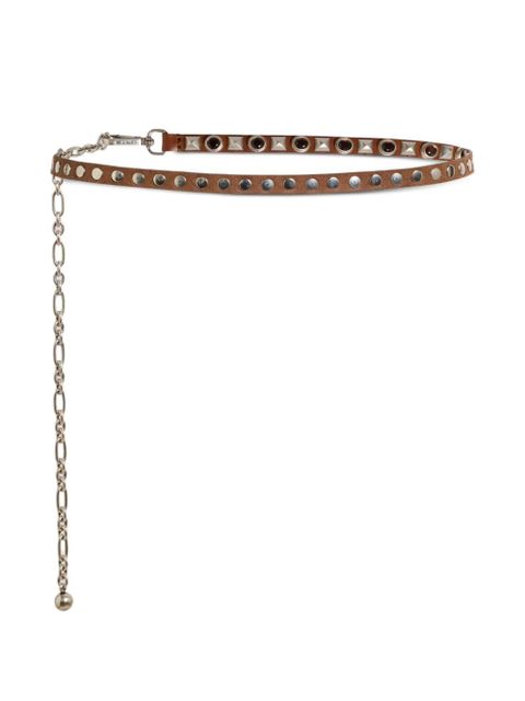 ETRO studded leather belt - Brown - zdjęcie produktu nr 2