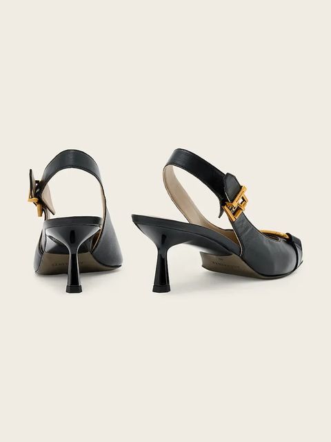 AllSaints szpilki skórzane Hera Slingback Shoe - zdjęcie produktu nr 2